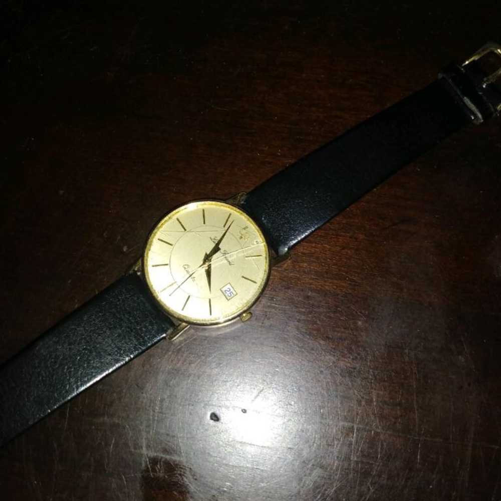 Vintage Lucien Piccard  solid 14k gold watch